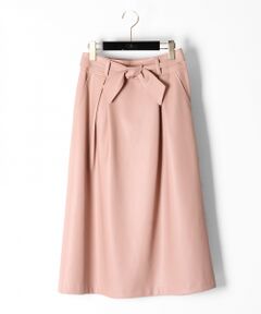 GRACE CONTINENTAL / グレースコンチネンタル ミニ・ひざ丈スカート | フェイクレザーベルト付スカート