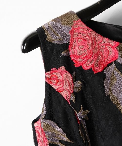 GRACE CONTINENTAL / グレースコンチネンタル ドレス | ローズ刺繍チュールワンピース | 詳細14