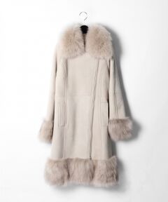 GRACE CONTINENTAL / グレースコンチネンタル その他アウター | ムートンライダースコート