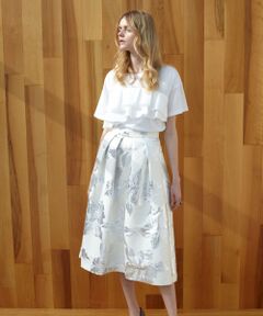 GRACE CONTINENTAL / グレースコンチネンタル Tシャツ | フリルレイヤードTシャツ