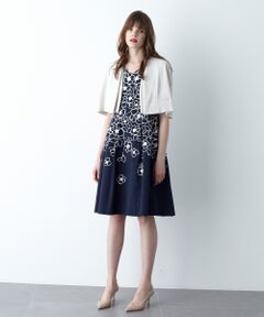 GRACE CONTINENTAL / グレースコンチネンタル ノーカラージャケット | ケープボレロジャケット