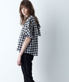 GRACE CONTINENTAL / グレースコンチネンタル Tシャツ | ギンガムフレアートップ