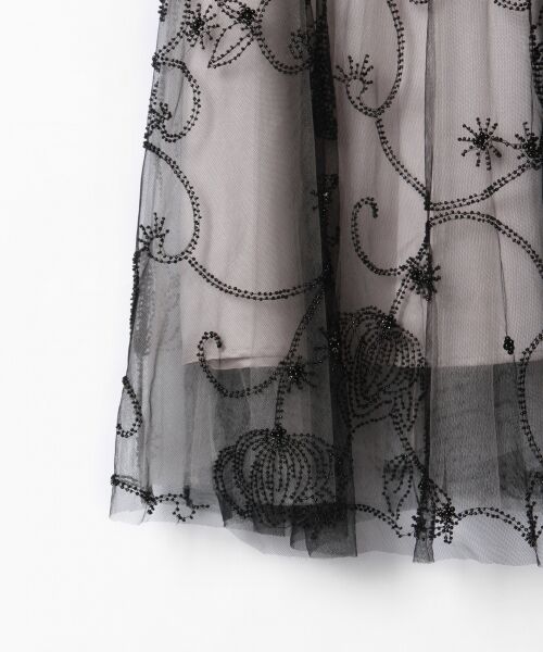 GRACE CONTINENTAL / グレースコンチネンタル ドレス | チュール刺繍フレアワンピース | 詳細2