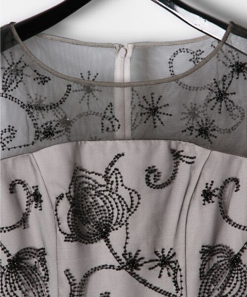 GRACE CONTINENTAL / グレースコンチネンタル ドレス | チュール刺繍フレアワンピース | 詳細3