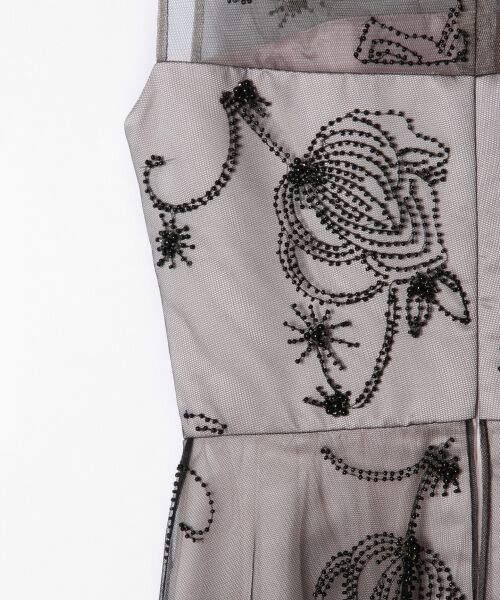 GRACE CONTINENTAL / グレースコンチネンタル ドレス | チュール刺繍フレアワンピース | 詳細4