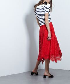 GRACE CONTINENTAL / グレースコンチネンタル ミニ・ひざ丈スカート | レースイレギュラースカート