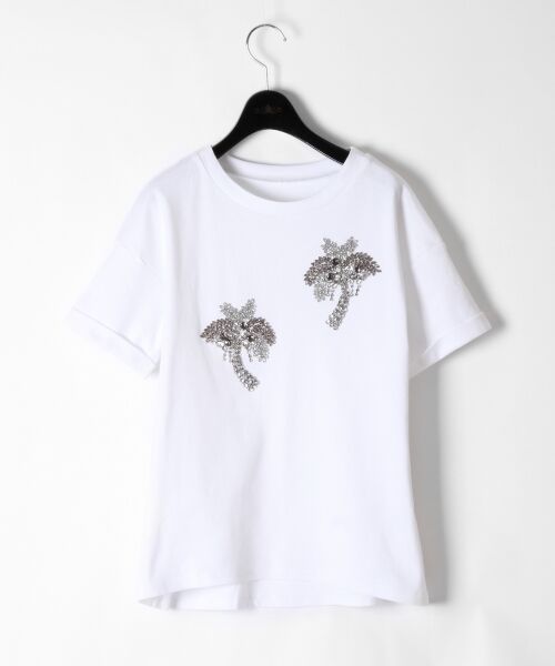 GRACE CONTINENTAL / グレースコンチネンタル Tシャツ | パーム刺繍Tシャツ | 詳細3