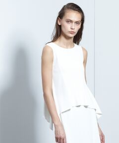 GRACE CONTINENTAL / グレースコンチネンタル ニット・セーター | イレギュラーヘムリブノースリーブ