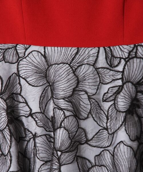 GRACE CONTINENTAL / グレースコンチネンタル ドレス | バイカラーフラワー刺繍ワンピース | 詳細2