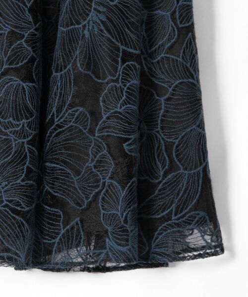 GRACE CONTINENTAL / グレースコンチネンタル ドレス | バイカラーフラワー刺繍ワンピース | 詳細7