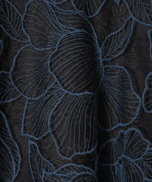 GRACE CONTINENTAL / グレースコンチネンタル ドレス | バイカラーフラワー刺繍ワンピース | 詳細8