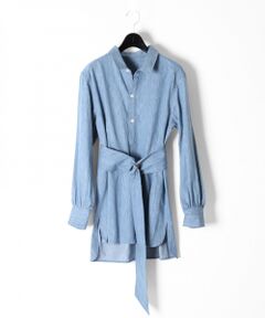 GRACE CONTINENTAL / グレースコンチネンタル シャツ・ブラウス | デニムロングシャツトップ