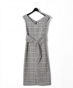 GRACE CONTINENTAL / グレースコンチネンタル ミニ・ひざ丈スカート | チェックベルトジャンパースカート