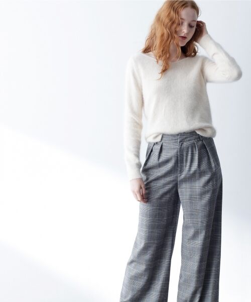 GRACE CONTINENTAL / グレースコンチネンタル ニット・セーター | アンゴラ混ニットトップ | 詳細1