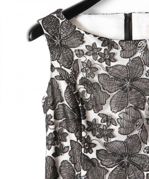 GRACE CONTINENTAL / グレースコンチネンタル ドレス | ラメフラワー刺繍ワンピース | 詳細6