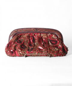 GRACE CONTINENTAL / グレースコンチネンタル クラッチ・パーティバッグ | ペイズリー刺繍クラッチ