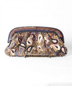 GRACE CONTINENTAL / グレースコンチネンタル クラッチ・パーティバッグ | ペイズリー刺繍クラッチ