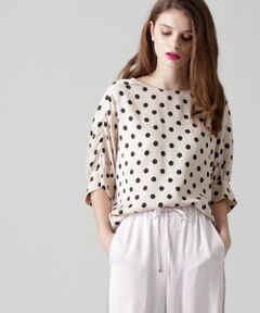 GRACE CONTINENTAL / グレースコンチネンタル Tシャツ | シルクドットプリントトップ