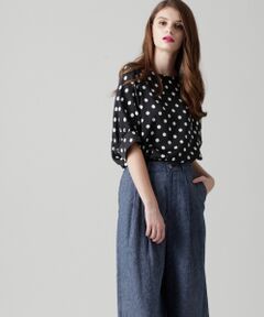 GRACE CONTINENTAL / グレースコンチネンタル Tシャツ | シルクドットプリントトップ