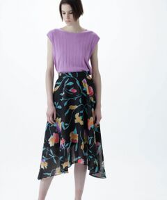 GRACE CONTINENTAL / グレースコンチネンタル ミニ・ひざ丈スカート | シフォンスカート