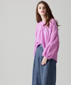 GRACE CONTINENTAL / グレースコンチネンタル Tシャツ | カットワークスリーブトップ