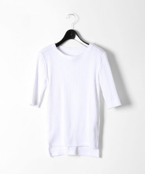 GRACE CONTINENTAL / グレースコンチネンタル Tシャツ | 針抜きフライス五分袖トップ | 詳細3