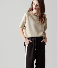 GRACE CONTINENTAL / グレースコンチネンタル ニット・セーター | 衿ビジューラメニットトップ