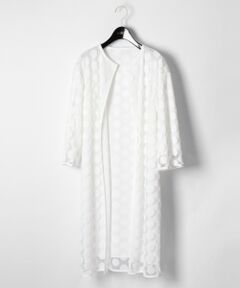 GRACE CONTINENTAL / グレースコンチネンタル その他アウター | ドットチュールノーカラーコート