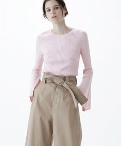 GRACE CONTINENTAL / グレースコンチネンタル ニット・セーター | リブ袖フレアニットトップ