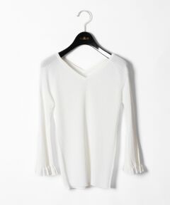 GRACE CONTINENTAL / グレースコンチネンタル ニット・セーター | Vネックフレア袖ニットトップ