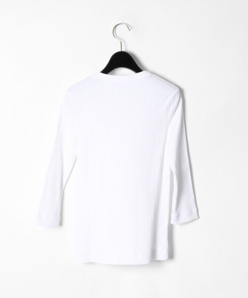 GRACE CONTINENTAL / グレースコンチネンタル Tシャツ | リブカット7分袖トップ | 詳細4