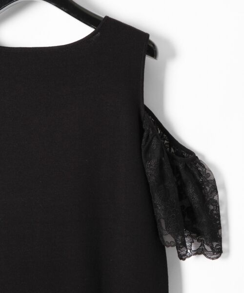 GRACE CONTINENTAL / グレースコンチネンタル ニット・セーター | 袖フリルレースニットトップ | 詳細13