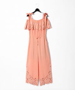 GRACE CONTINENTAL / グレースコンチネンタル サロペット・オールインワン | レーヨンカットワークサロペット