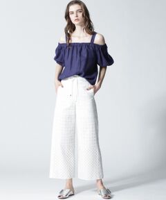 GRACE CONTINENTAL / グレースコンチネンタル Tシャツ | リネンオフショルダートップ