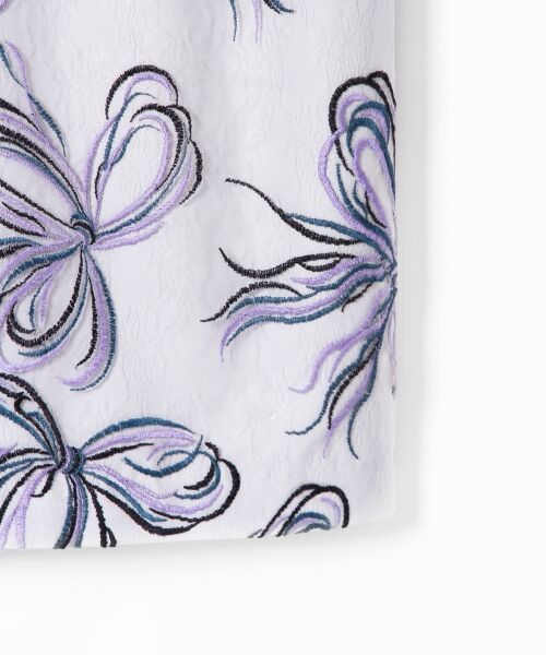 GRACE CONTINENTAL / グレースコンチネンタル ドレス | リボンチュール刺繍ワンピース | 詳細4