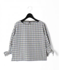 GRACE CONTINENTAL / グレースコンチネンタル トップス | チェックリボントップ