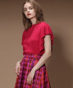 GRACE CONTINENTAL / グレースコンチネンタル ニット・セーター | ハイネックフリルニットノースリーブ