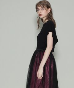 GRACE CONTINENTAL / グレースコンチネンタル ニット・セーター | ハイネックフリルニットノースリーブ