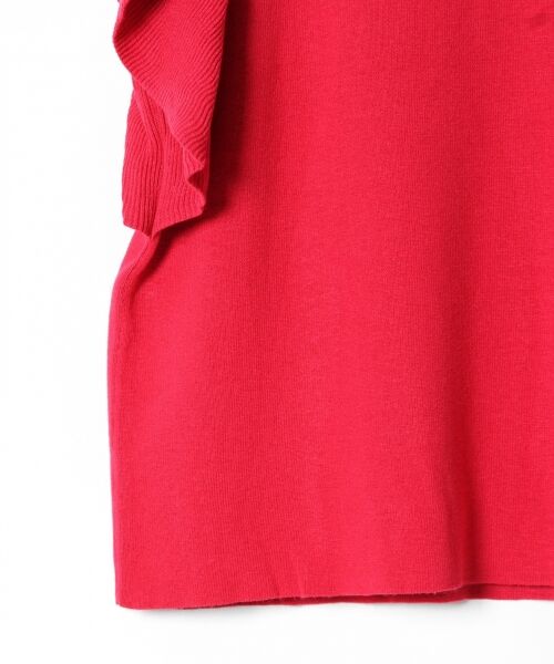 GRACE CONTINENTAL / グレースコンチネンタル ニット・セーター | ハイネックフリルニットノースリーブ | 詳細6