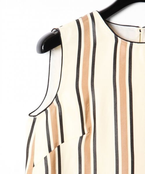 GRACE CONTINENTAL / グレースコンチネンタル トップス | ストライプノースリーブ | 詳細4
