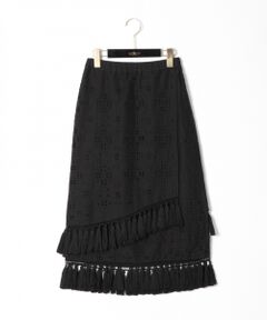 GRACE CONTINENTAL / グレースコンチネンタル ミニ・ひざ丈スカート | タッセルスカート