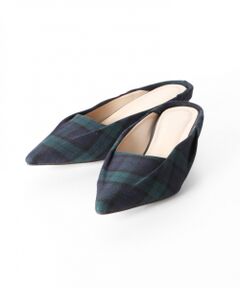 GRACE CONTINENTAL / グレースコンチネンタル サンダル | タータンチェックミュール