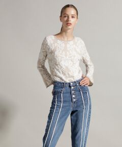 GRACE CONTINENTAL / グレースコンチネンタル ニット・セーター | フクレジャガードニットトップ