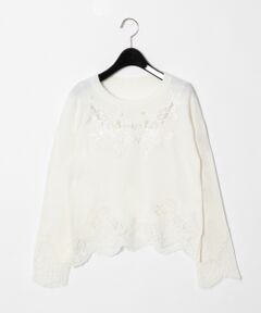 GRACE CONTINENTAL / グレースコンチネンタル ニット・セーター | コードレースニットトップ