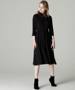 GRACE CONTINENTAL / グレースコンチネンタル ドレス | ミンクファー衿ワンピース