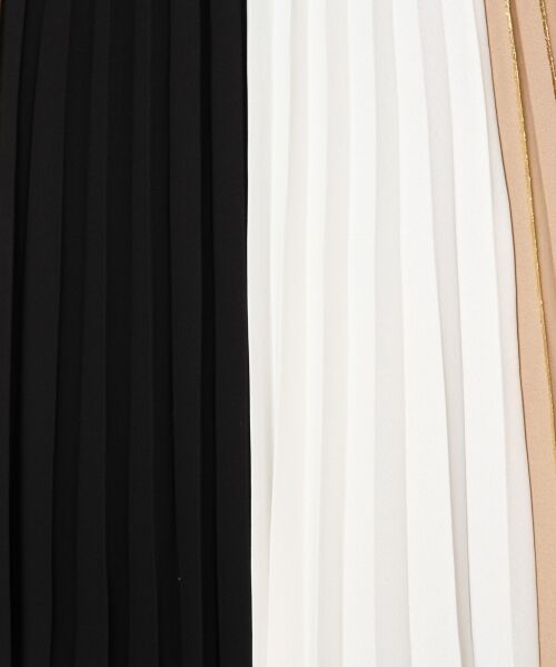 GRACE CONTINENTAL / グレースコンチネンタル ミニ・ひざ丈スカート | 配色箔プリーツスカート | 詳細7