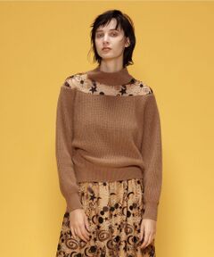 GRACE CONTINENTAL / グレースコンチネンタル ニット・セーター | プラネット刺繍トップ