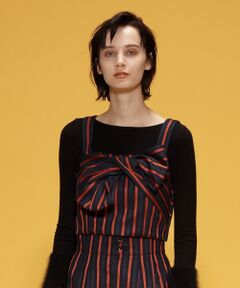 GRACE CONTINENTAL / グレースコンチネンタル キャミソール・チューブトップ | ストライプリボンキャミ