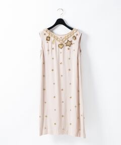 GRACE CONTINENTAL / グレースコンチネンタル ドレス | チェーン刺繍ワンピース