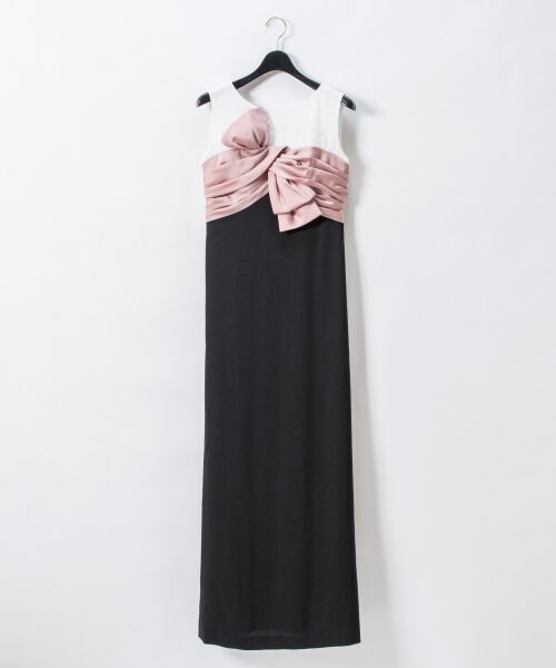 GRACE CONTINENTAL / グレースコンチネンタル ドレス | リボン配色ロングドレス | 詳細15